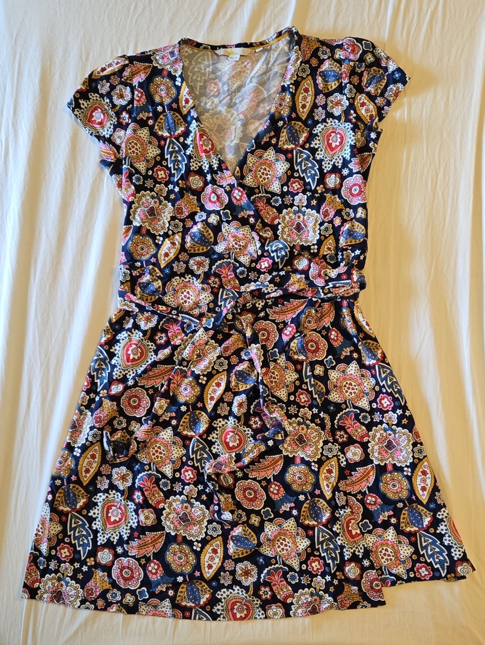 Boden Paisley Floral Wrap Dress